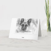 Carte de Saint-Valentin berger allemand (Dos)