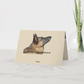 Carte de Saint-Valentin berger allemand mignonne e (Dos)