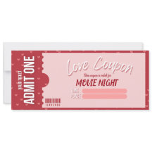 Carte de Saint-Valentin Bon de l'Amour