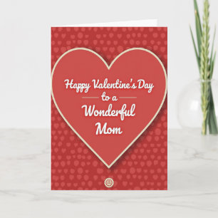 Carte de Saint-Valentin Bonne Fête Maman Merveille