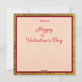 Carte de Saint-Valentin/Carte de vœux de poupée vi (Dos)