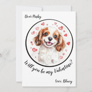 Carte de Saint Valentin Cavalier personnalisable