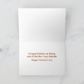 Carte de Saint Valentin Chat Sarcastique (Intérieur)