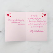 Carte de Saint-Valentin chrétienne – Cantique des  (Intérieur)