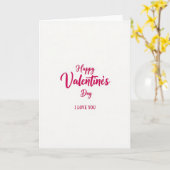 Carte de Saint-Valentin classique « Je t'aime » (Fleur jaune)