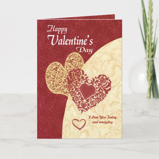 Carte de Saint-Valentin Coeur (Devant)