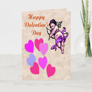 Carte de Saint-Valentin Coeur Cupids