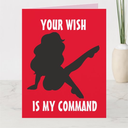 CARTE DE SAINT-VALENTIN COQUINE POUR MARI GRANDS C (Devant)