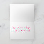 carte de Saint-Valentin d'Adora-taureau (Intérieur)