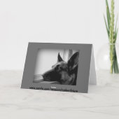 Carte de Saint-Valentin de berger allemand (Dos)