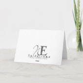 Carte de Saint-Valentin de bouledogue français (Dos)