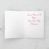 Carte de Saint-Valentin de coeur (Intérieur)