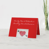 Carte de Saint-Valentin de coeur de sucrerie (Dos)