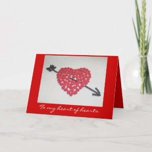 Carte de Saint-Valentin de coeur de sucrerie