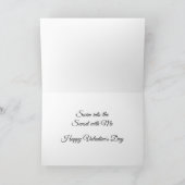 Carte de Saint-Valentin de cygnes (Intérieur)