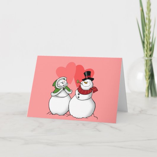 Carte de Saint-Valentin de fonte de coeur (Devant)