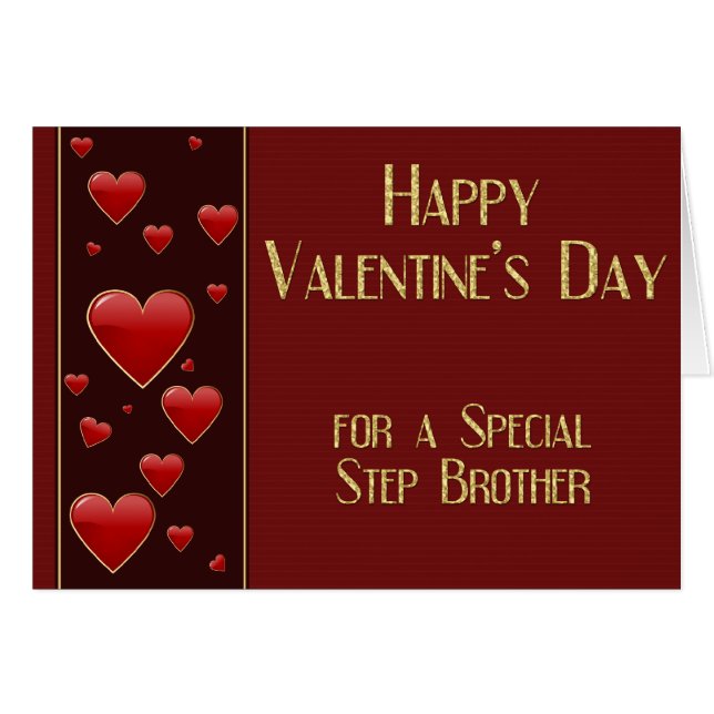 Carte de Saint-Valentin de Frère étape spéciale (Devant horizontal)