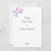 Carte de Saint-Valentin de gymnaste (Dos)