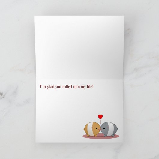 Carte de Saint-Valentin de hamster (Intérieur)