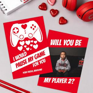 Carte de Saint-Valentin de jeu vidéo