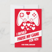 Carte de Saint-Valentin de jeu vidéo (Devant)