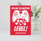 Carte de Saint-Valentin de jeu vidéo Another Level (Debout devant)