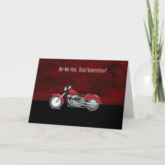 Carte de Saint-Valentin de moto (Devant)