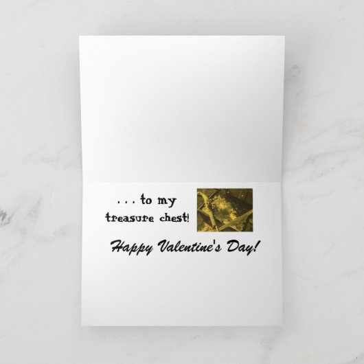 Carte de Saint-Valentin de pirate (Intérieur)