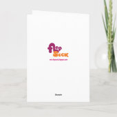 Carte de Saint-Valentin de poissons de Betta (Dos)