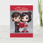 Carte de Saint-Valentin de style pop funky (Devant)