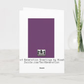 Carte de Saint-Valentin de trois mots (Dos)