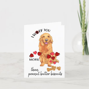 Carte de Saint-Valentin de votre amour du chien d'