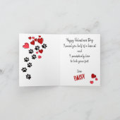Carte de Saint-Valentin de votre amour du chien Sc (Intérieur)