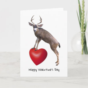 Carte de Saint-Valentin Deer Heart