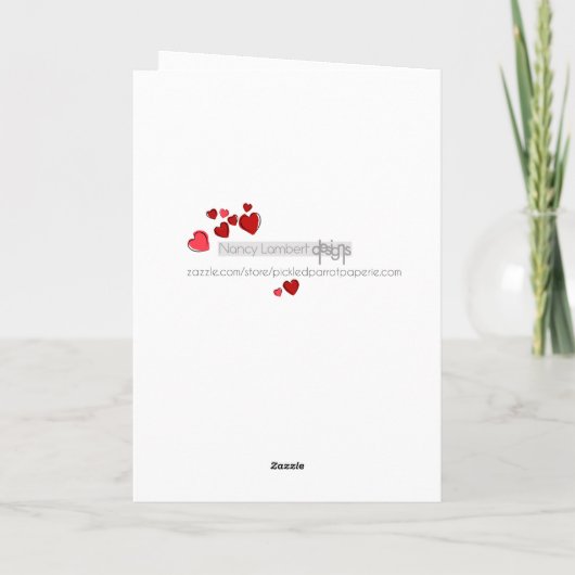 Carte de Saint-Valentin des Coeurs de Chiens de Be (Dos)