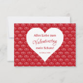 Carte de Saint-Valentin : Deux cœurs liés - (Devant)