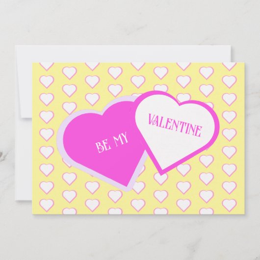 Carte de Saint-Valentin Deux Cœurs Unis (Devant)