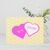 Carte de Saint-Valentin Deux Cœurs Unis (Debout devant)