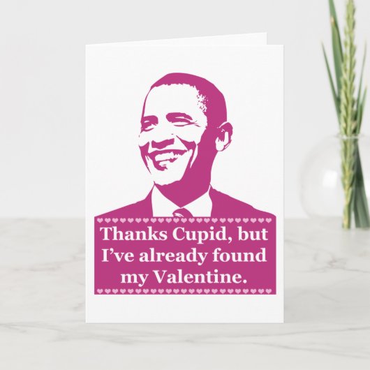 Carte de Saint-Valentin d'Obama (Devant)