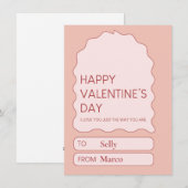 Carte de Saint-Valentin douce (Devant / Derrière)