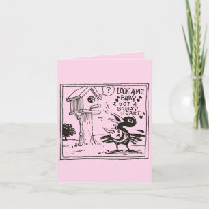 Carte de Saint-Valentin Drinky Crow