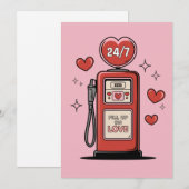 Carte de Saint-Valentin drôle "remplis d'amour" à (Devant / Derrière)