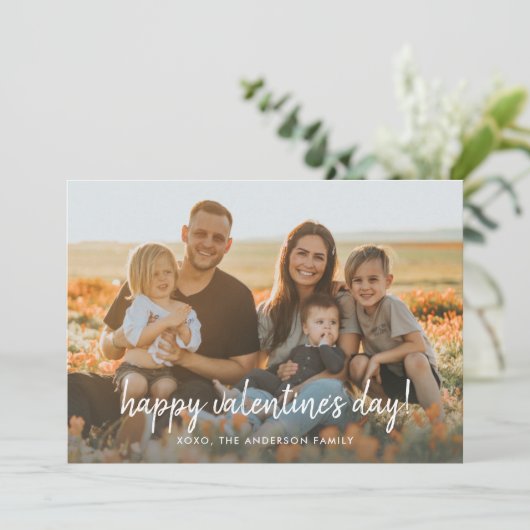 Carte de Saint-Valentin | Écriture élégante et sty (Debout devant)