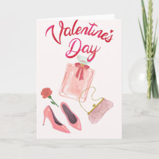 Carte de Saint-Valentin élégante avec parfum, talo