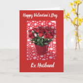 Carte de Saint-Valentin ex-mari heureux (Fleur jaune)