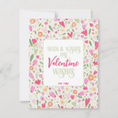 Carte de Saint-Valentin Fleur Doodles (Devant)