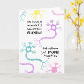 Carte de Saint-Valentin geek pour professeur de bi (Fleur jaune)