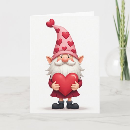 Carte de Saint-Valentin Gnome Amour (Devant)