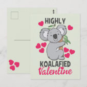 Carte de Saint-Valentin hautement Koalafied (Devant / Derrière)