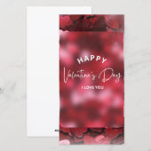 Carte de Saint-Valentin imprimable Joyeuse Saint-V (Devant / Derrière)